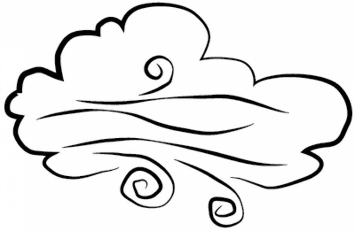 Colouring cheerful wind