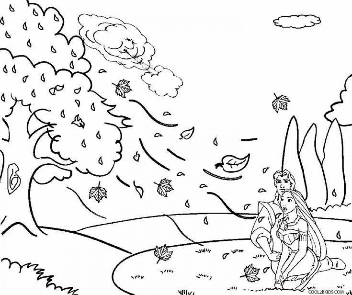 Calm wind coloring page