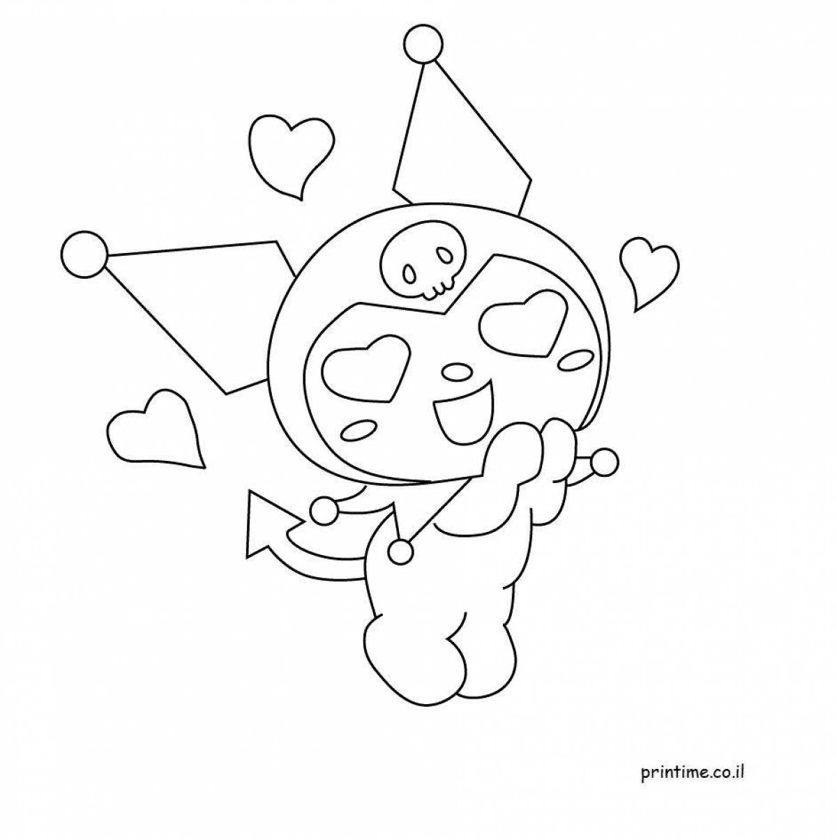 Kuromi's happy coloring