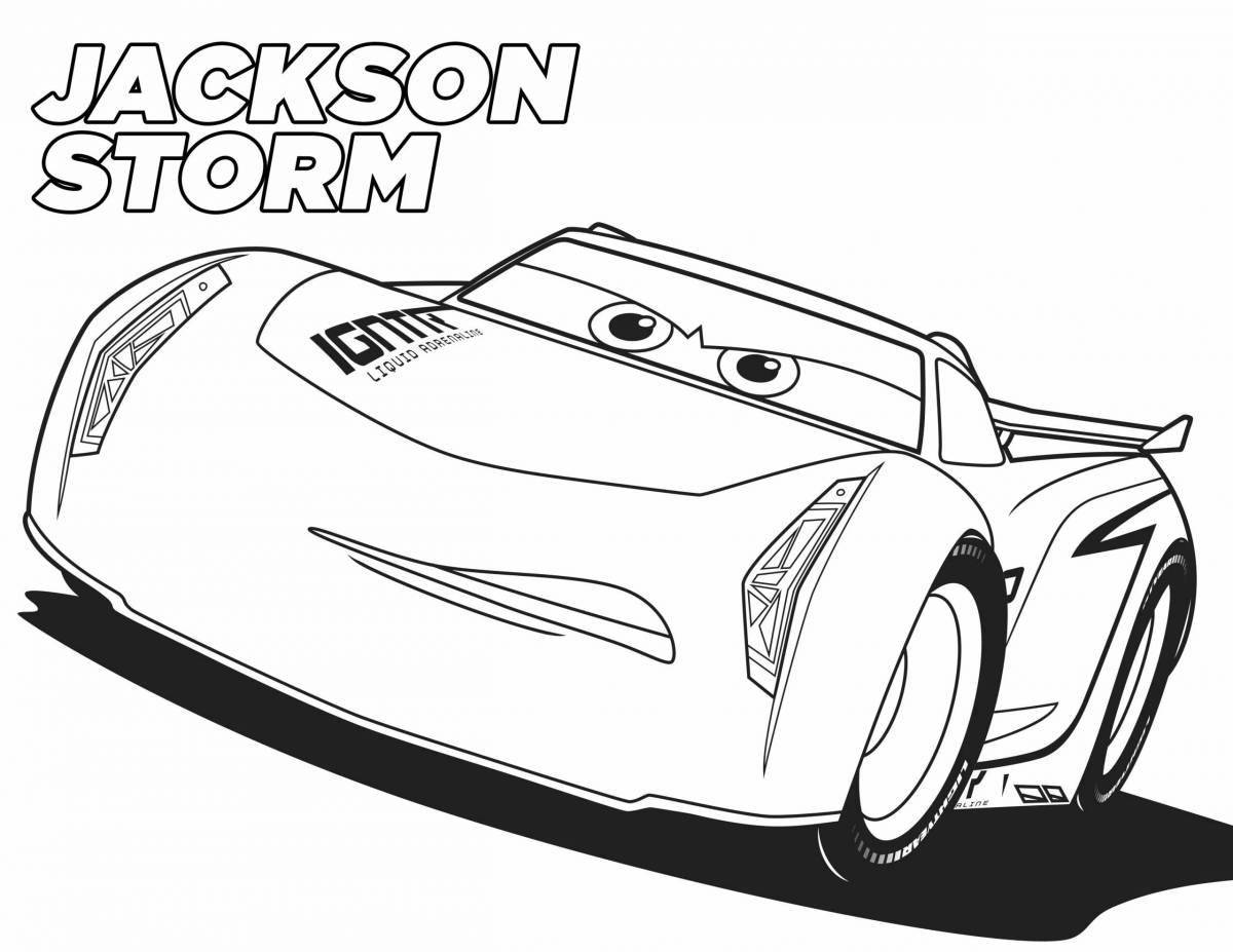 Grand Jackson Storm coloring book
