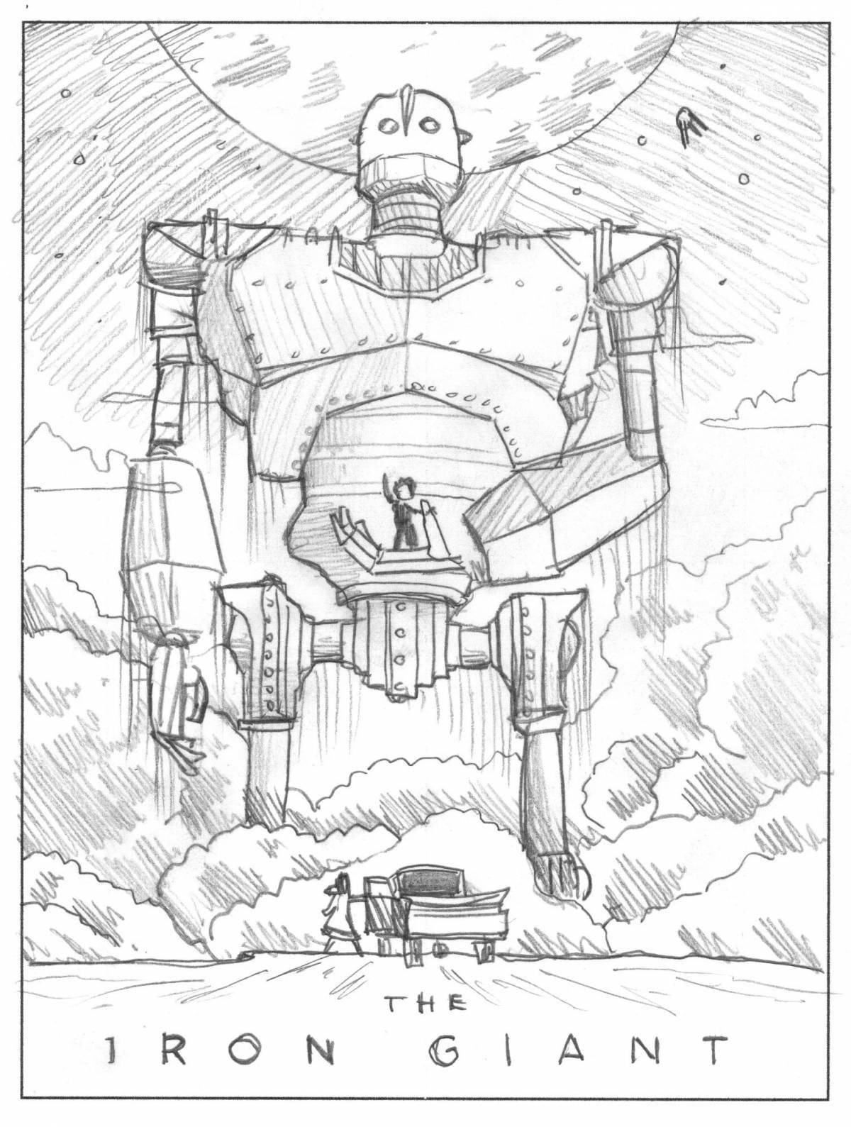 Gorgeous steel giant coloring page