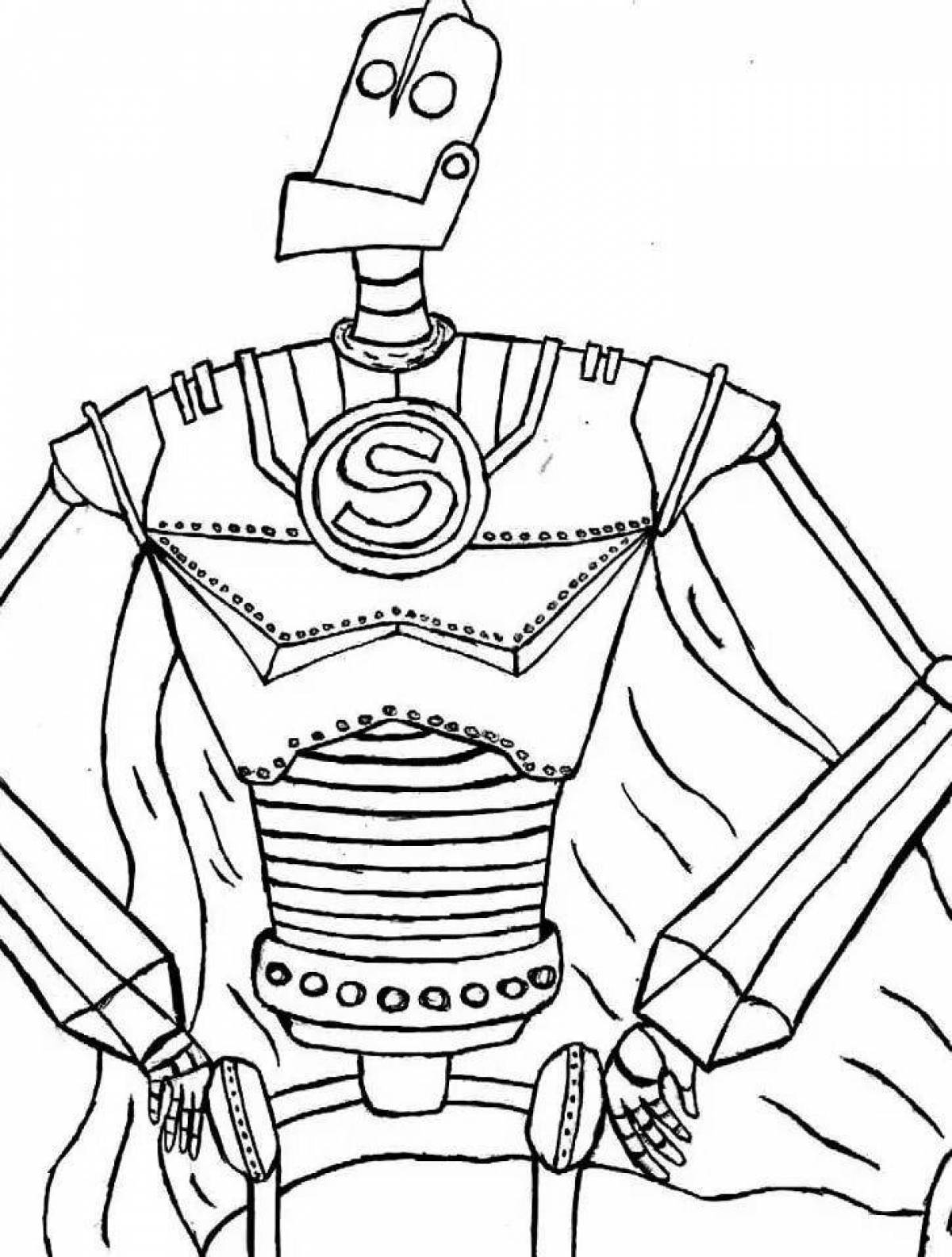 Impressive steel giant coloring page