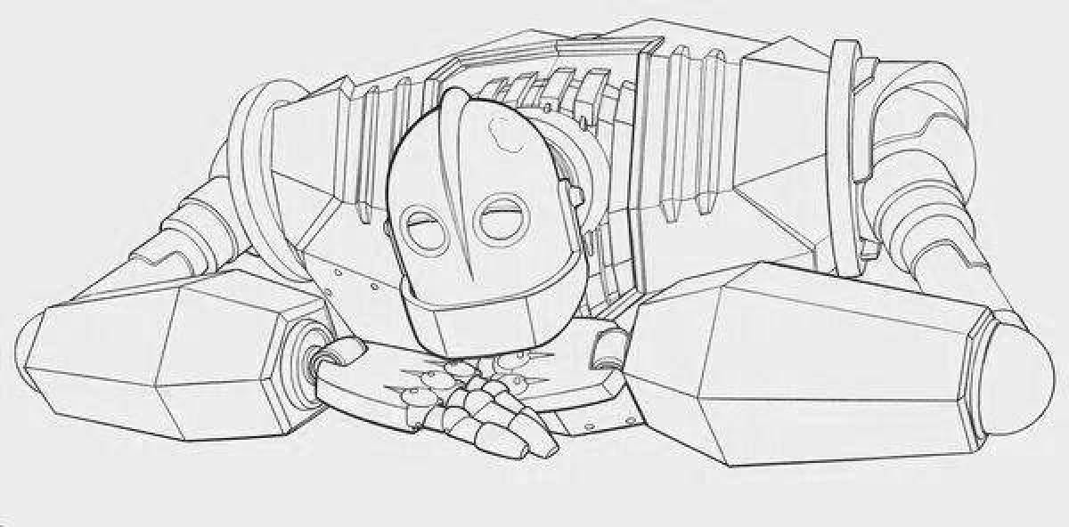 Amazing steel giant coloring page