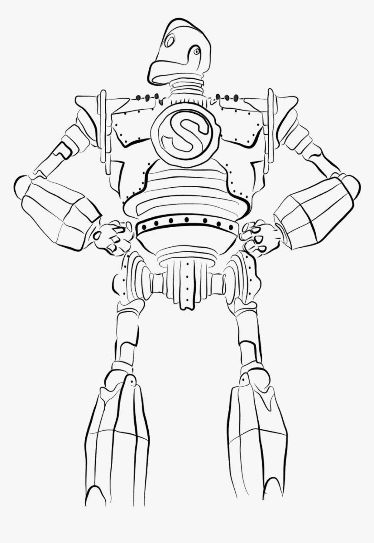 Regal steel giant coloring page