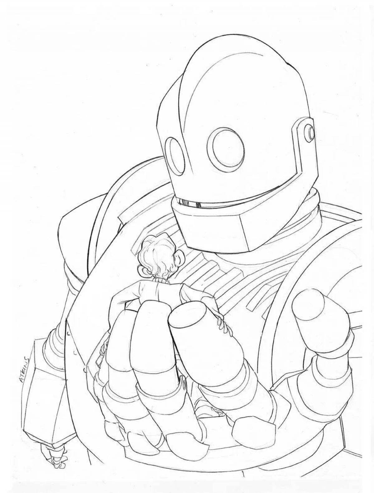 Glittering Steel Giant coloring page