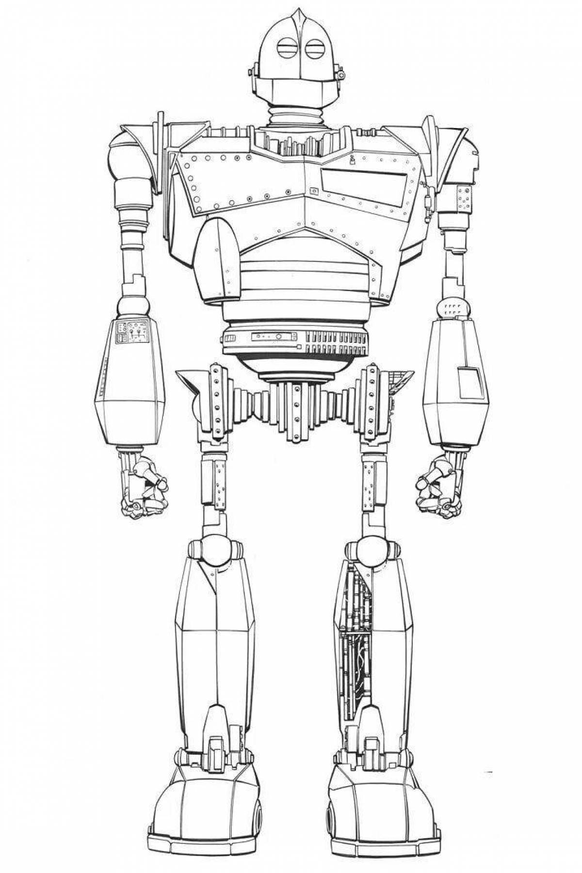 Glorious steel giant coloring page