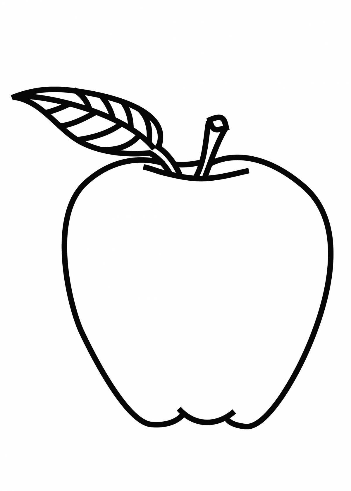 Great drawing of an apple