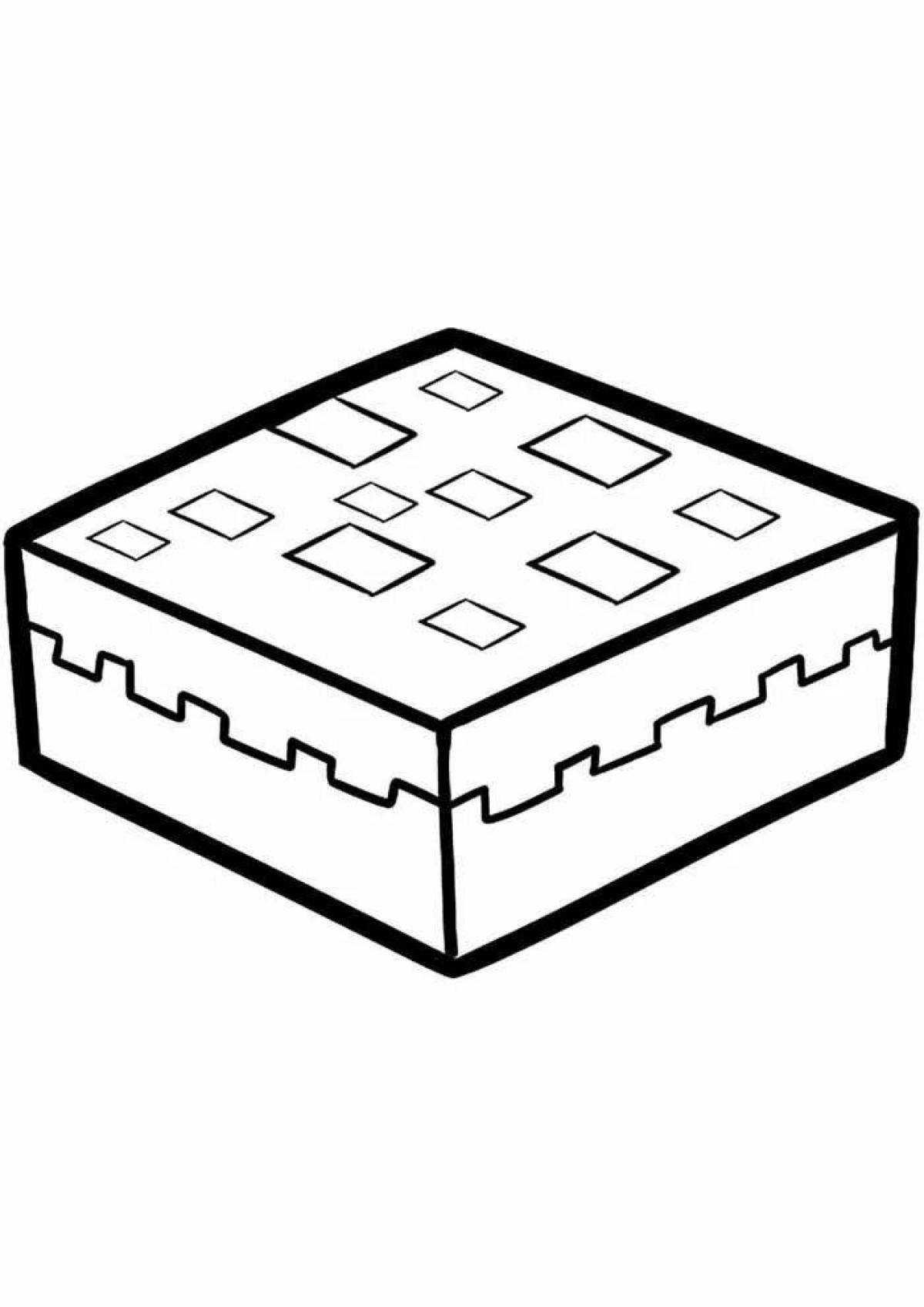 Charm minecraft blocks coloring page