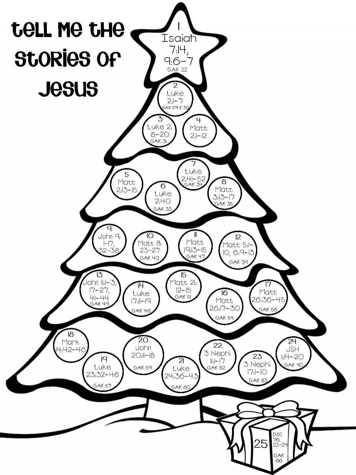 Grand coloring page advent calendar