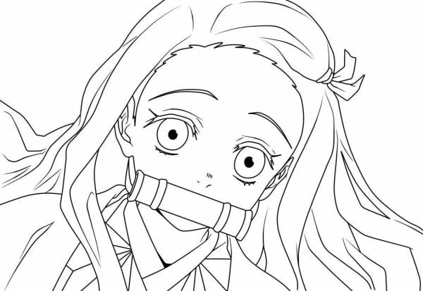 Coloring Pages Nezuko kamado (29 pcs) - download or print for free #8237