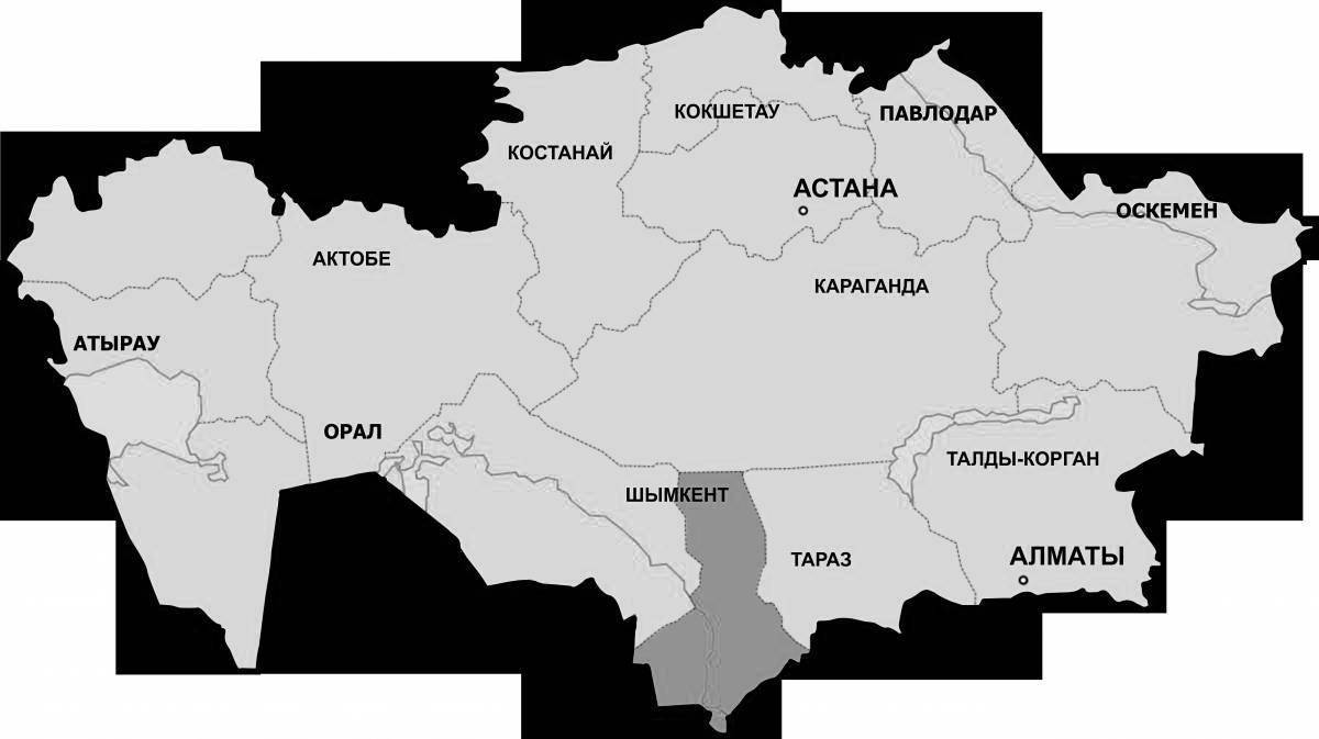 Карта казахстана приложение