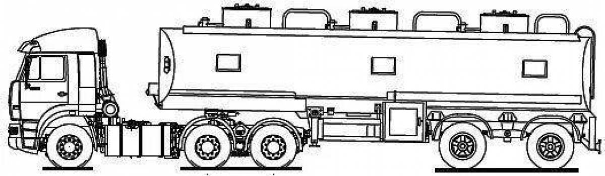 Рисунок бензовоз камаз