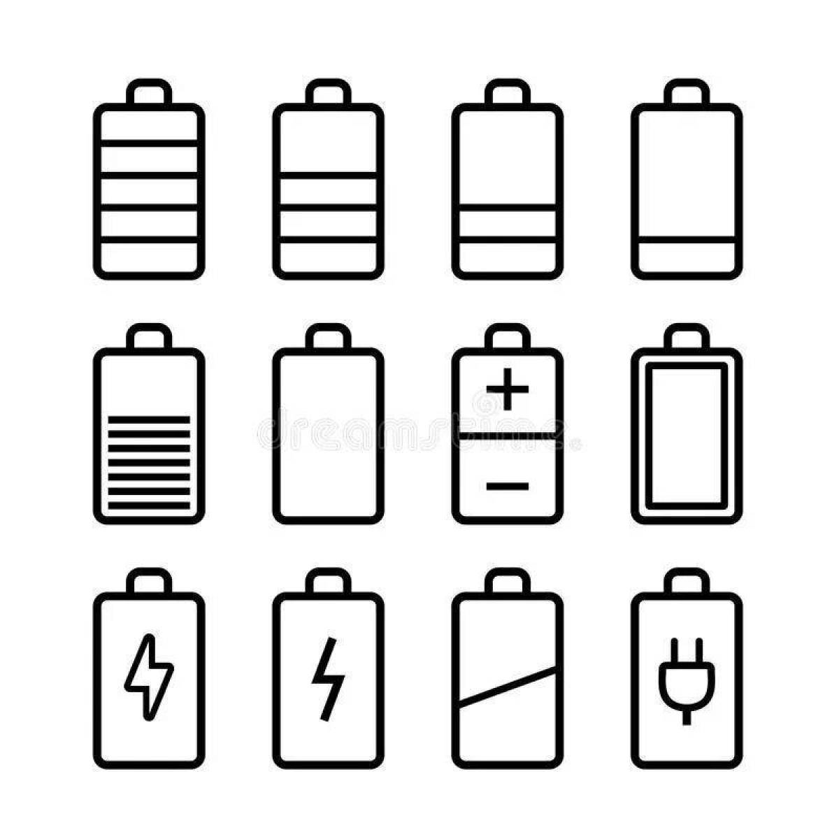 Батарейки в комплекте иконка