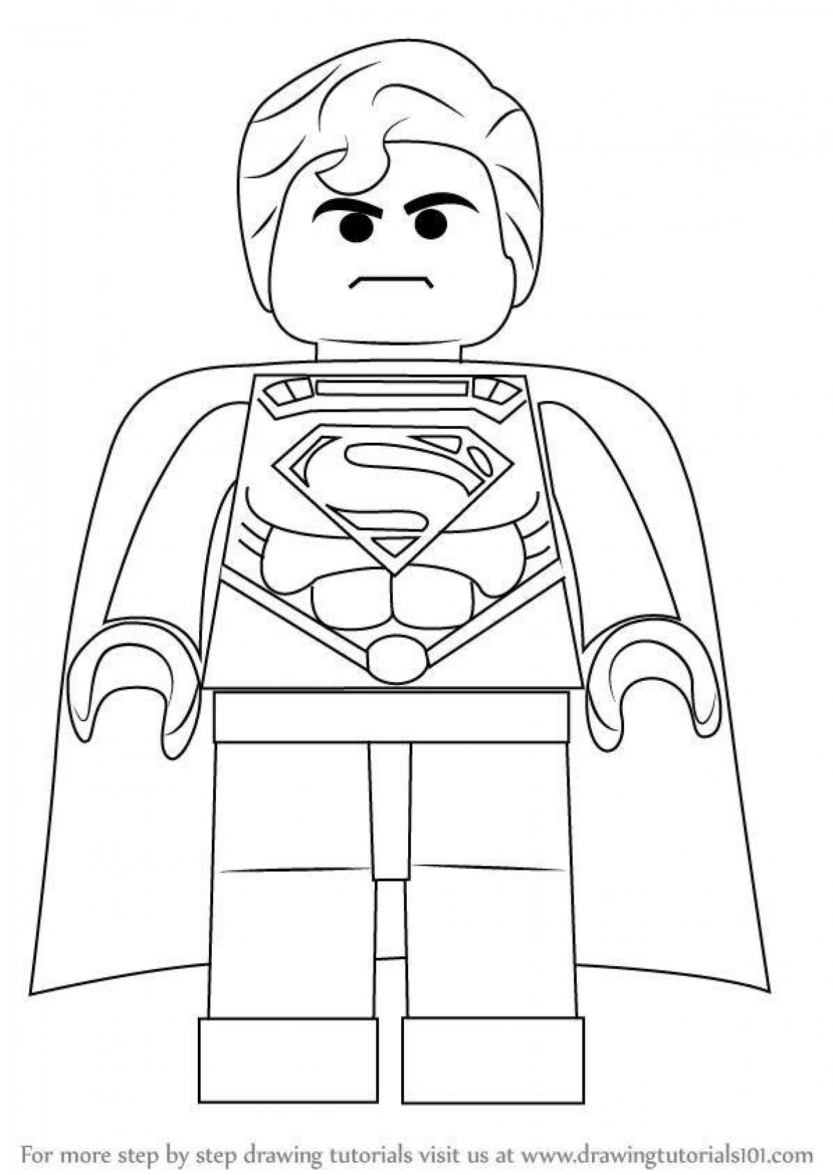 Great coloring lego superheroes