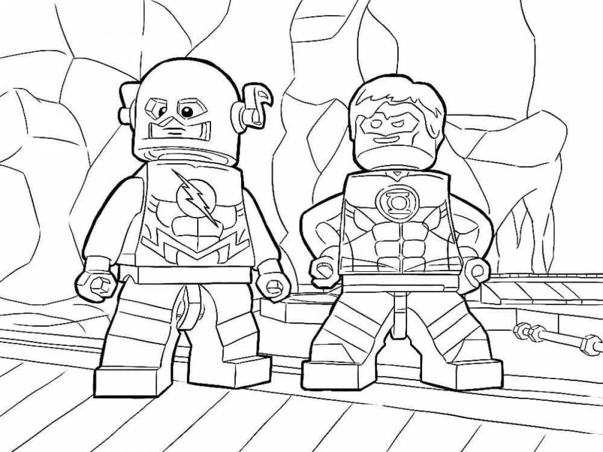 Lego superheroes coloring pages