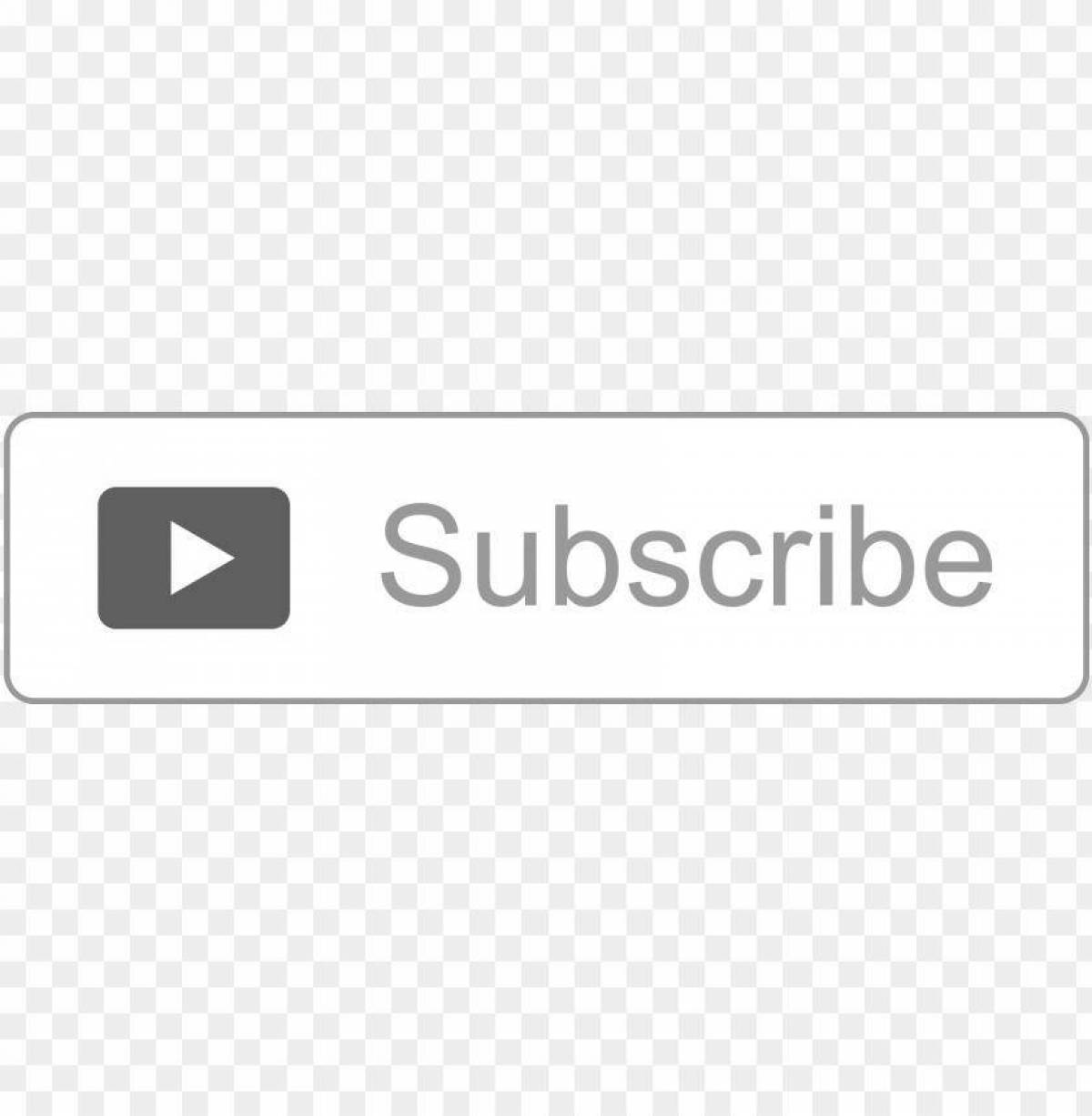 Coloring glowing subscribe button