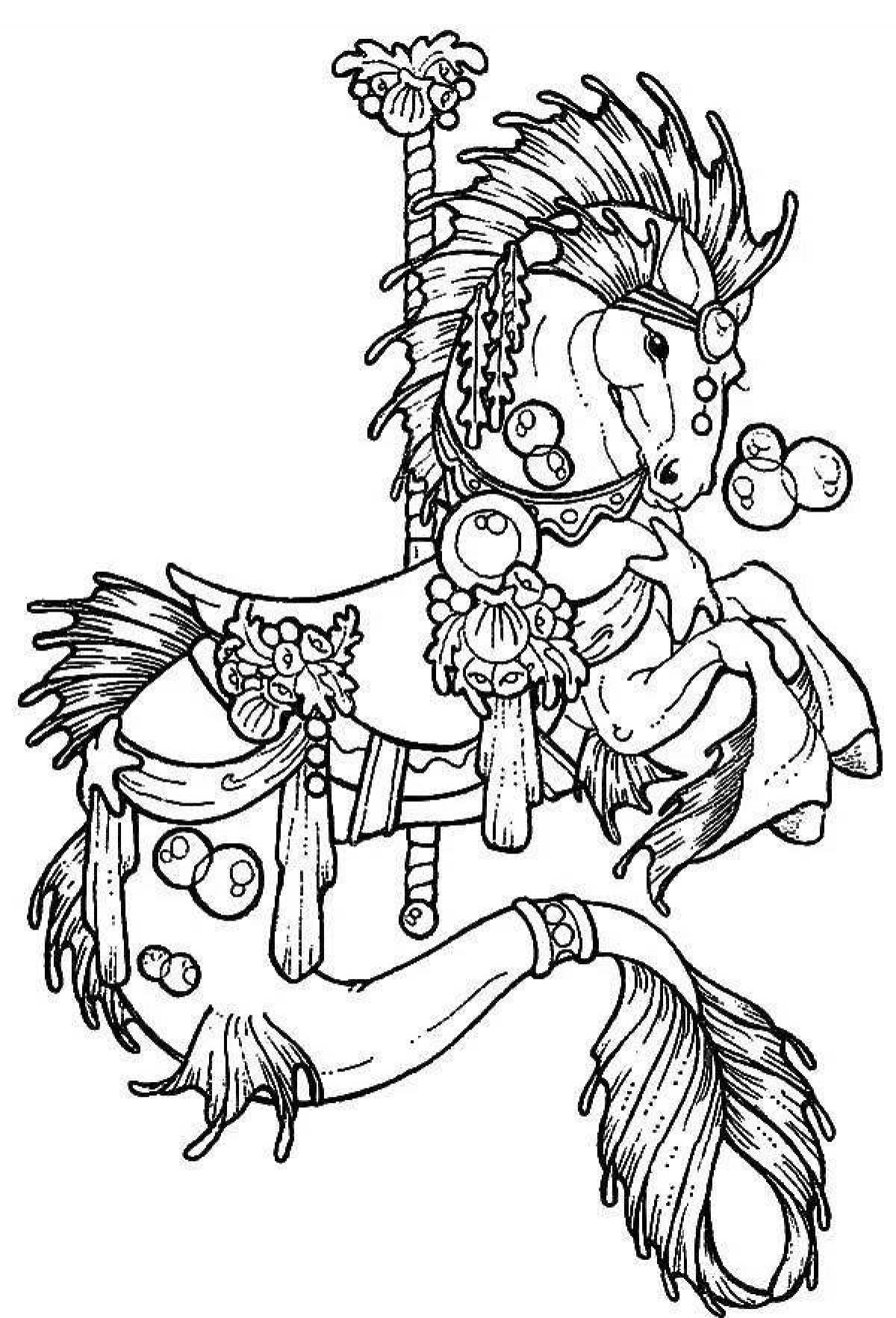 Fairy coloring pages magical animals