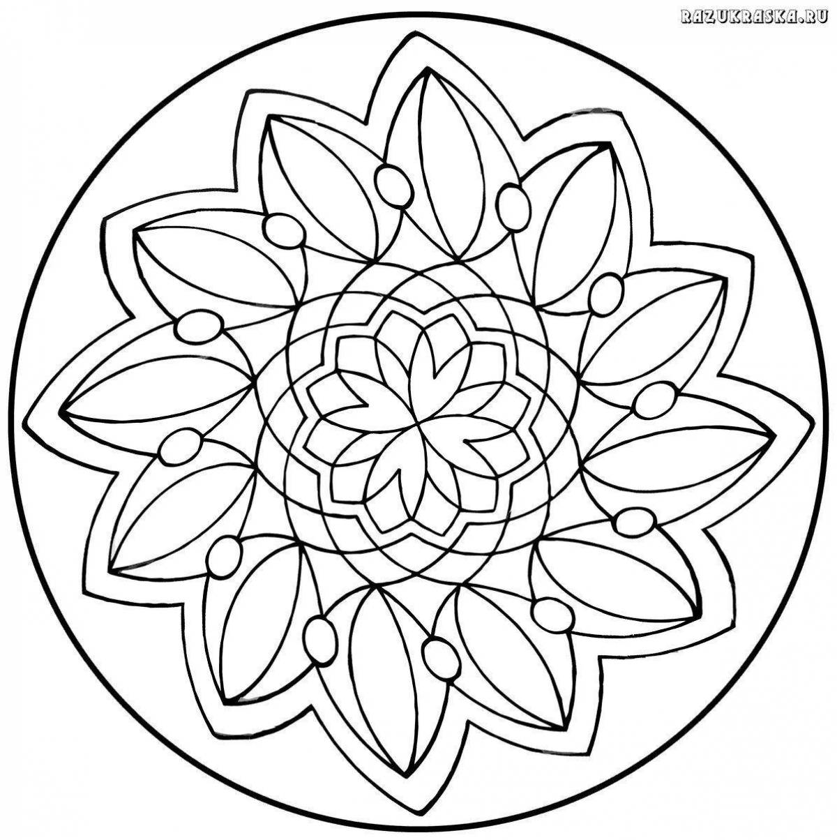 Coloring page of the inviting circle of life