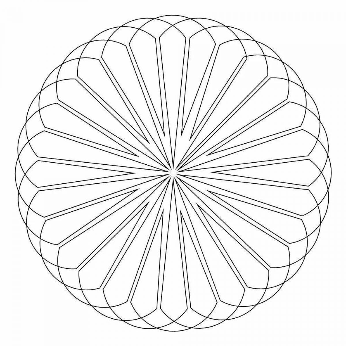 Playful circle of life coloring page