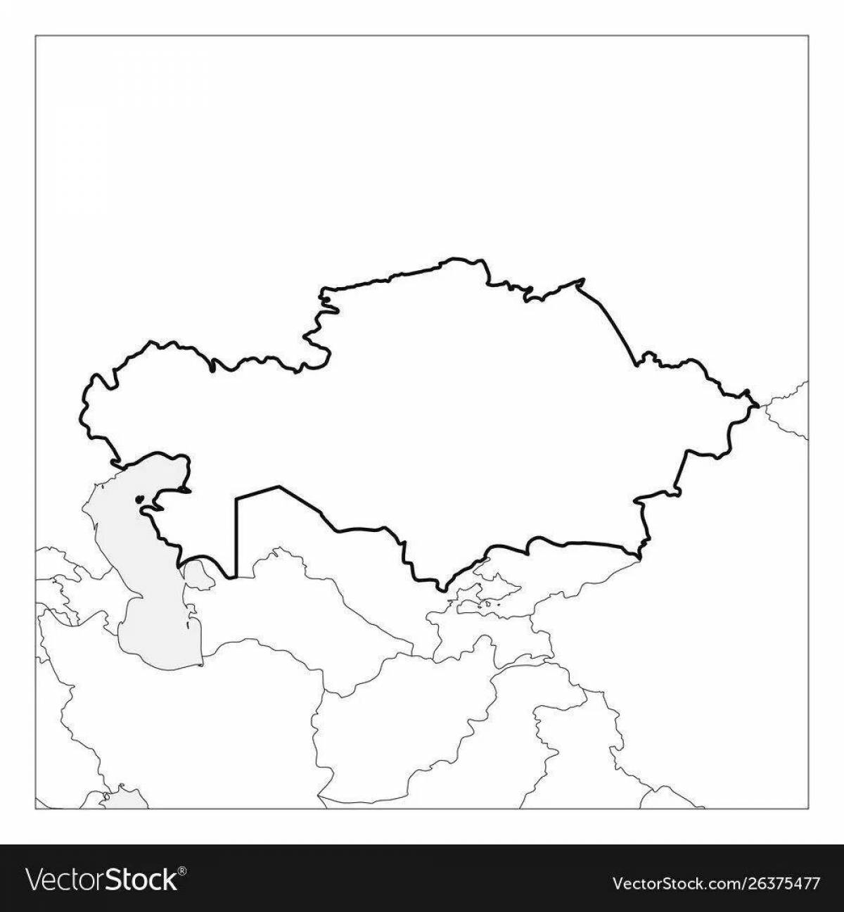 Great map of kazakhstan