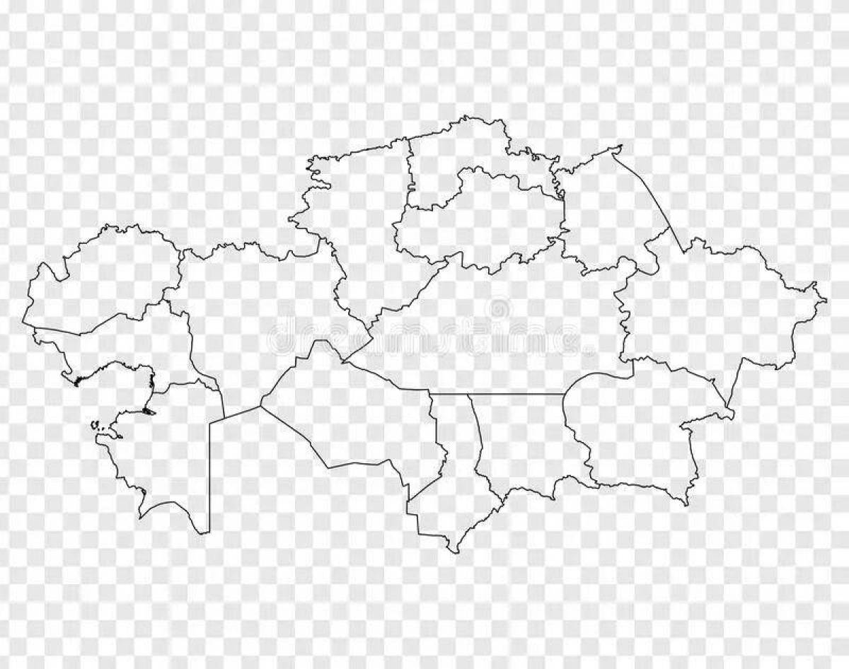 Awesome map of kazakhstan