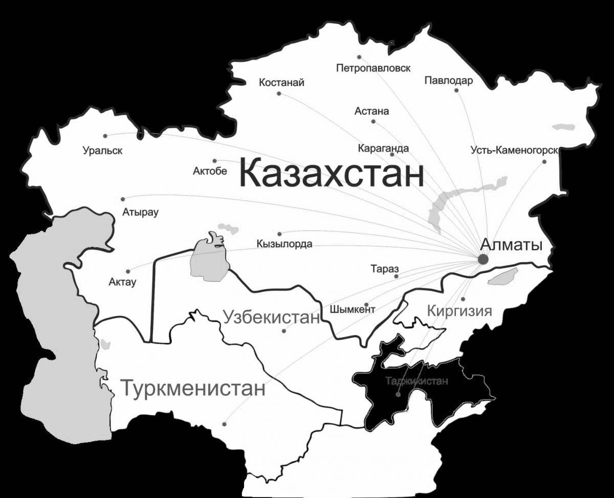 Innovation map of Kazakhstan