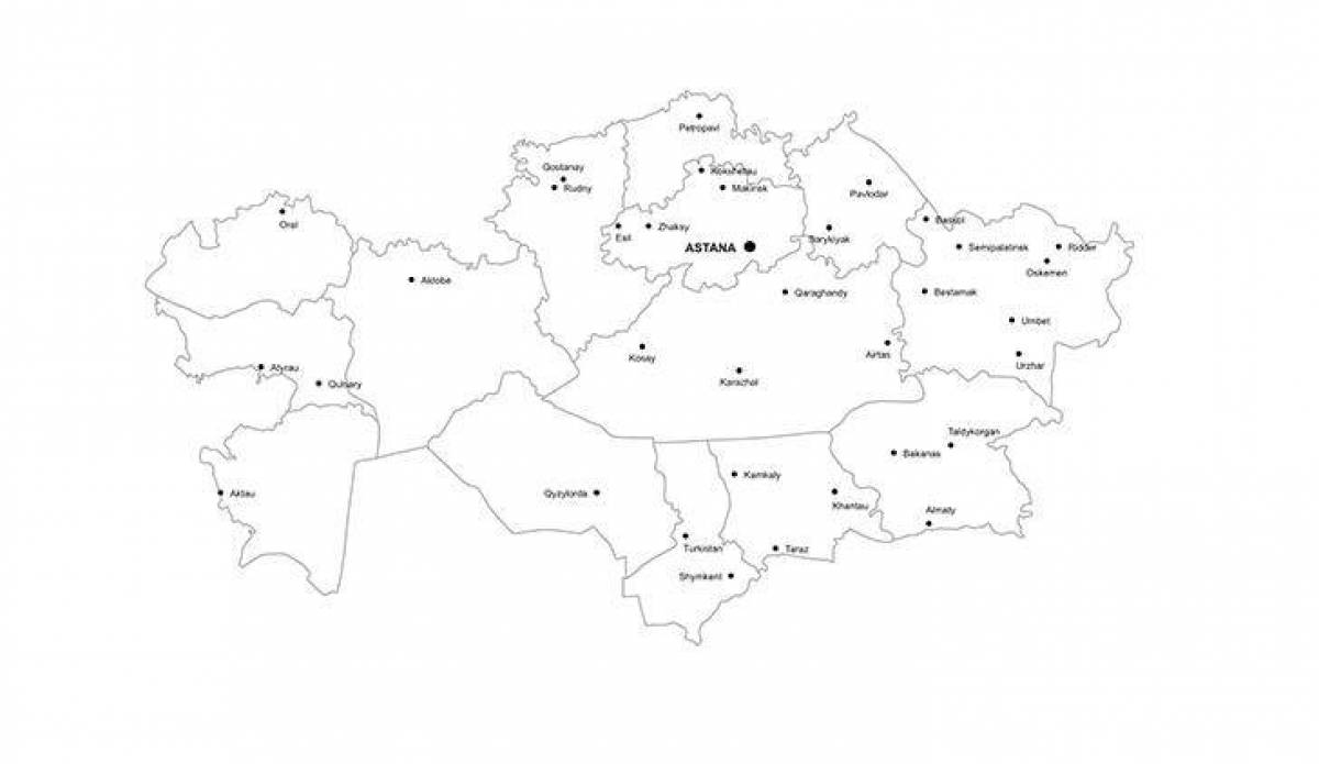 Unique map of kazakhstan
