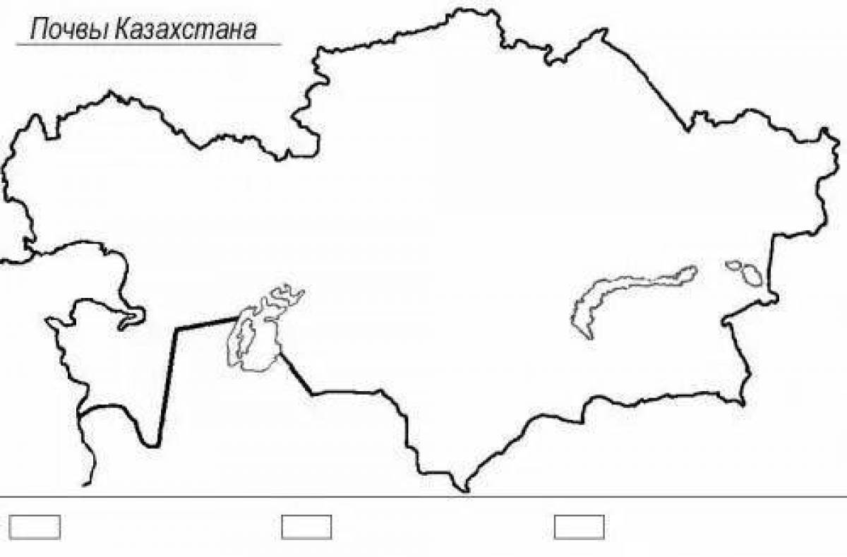 Map of kazakhstan #1