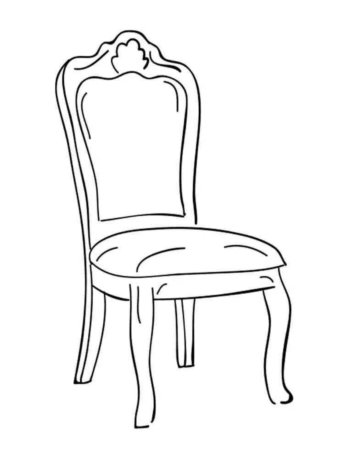 Coloring page stylish furniture