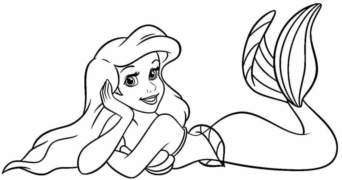 Gorgeous coloring book for girls ariel