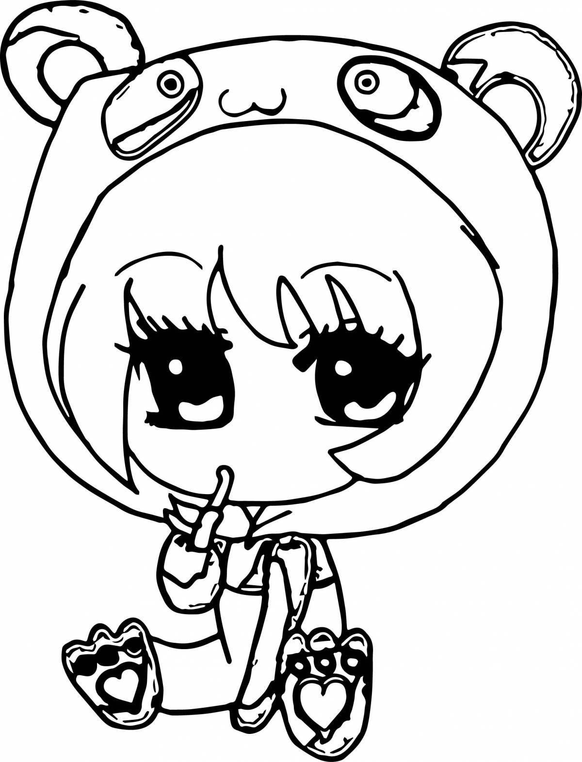 Amazing coloring pages for cute girls