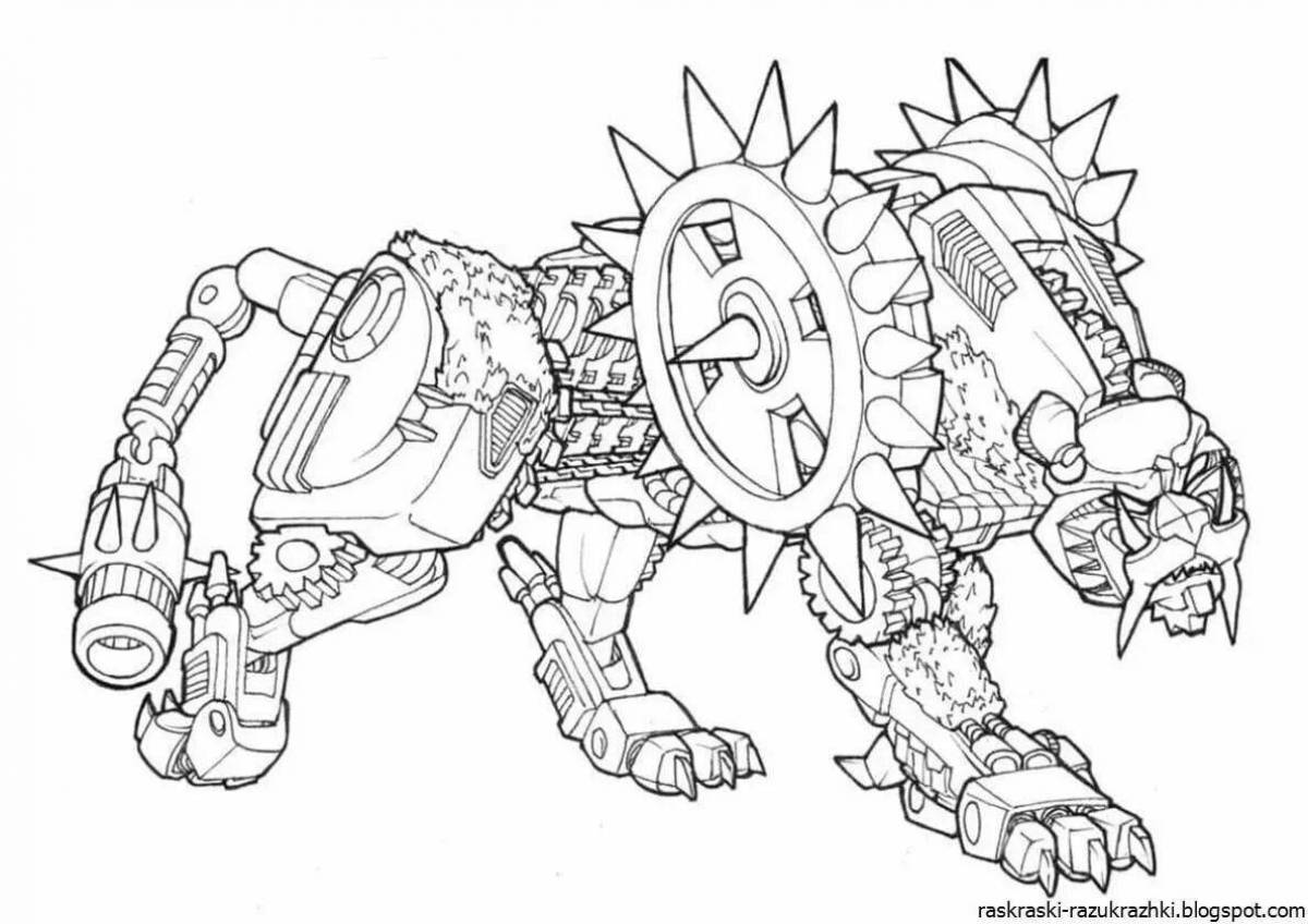 Color-frenzy coloring page for boys 8-10 years old