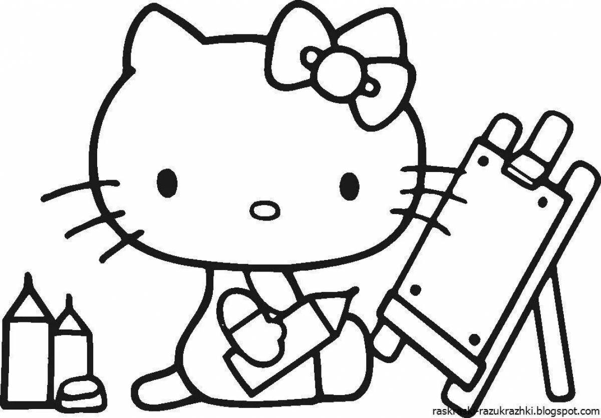 Great hello kitty coloring book with clothes