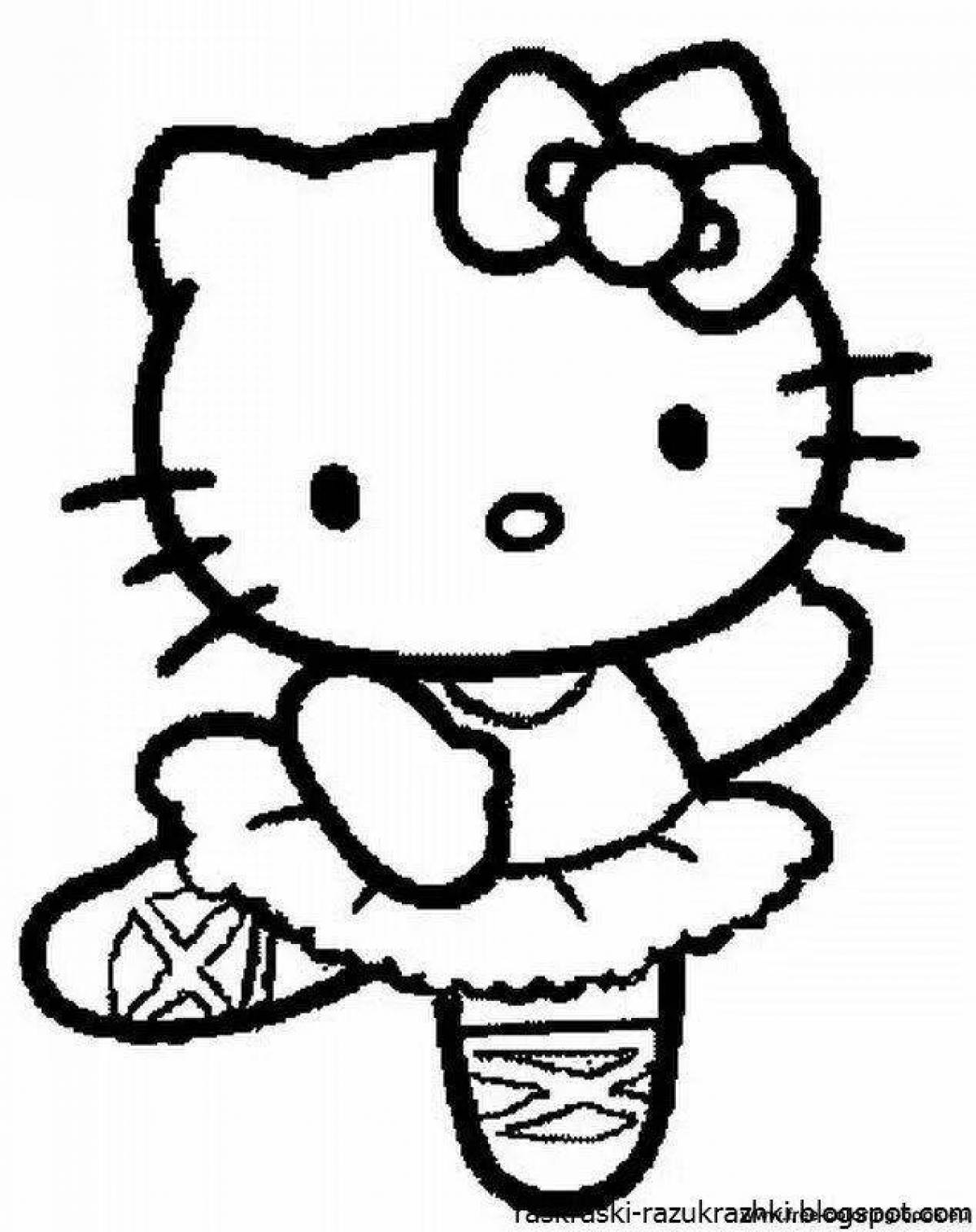 Hello kitty happy coloring with clothes