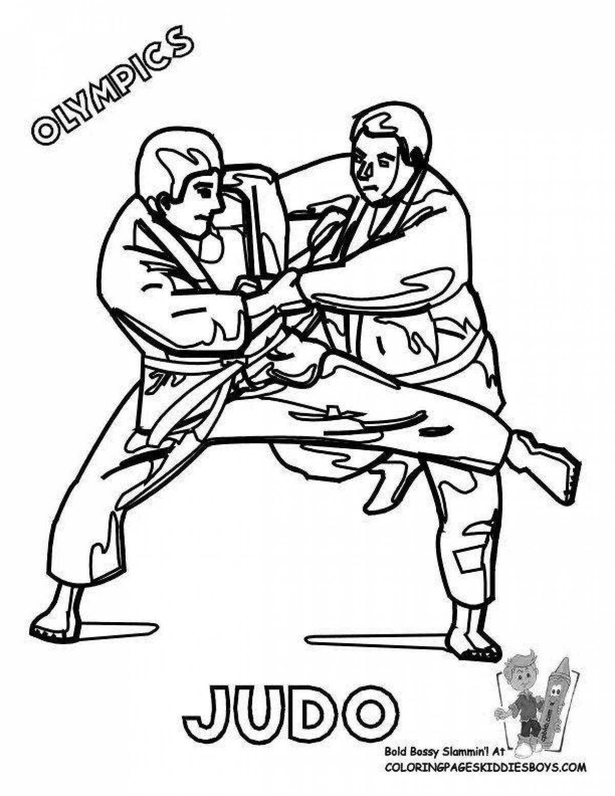 Judo bold coloring