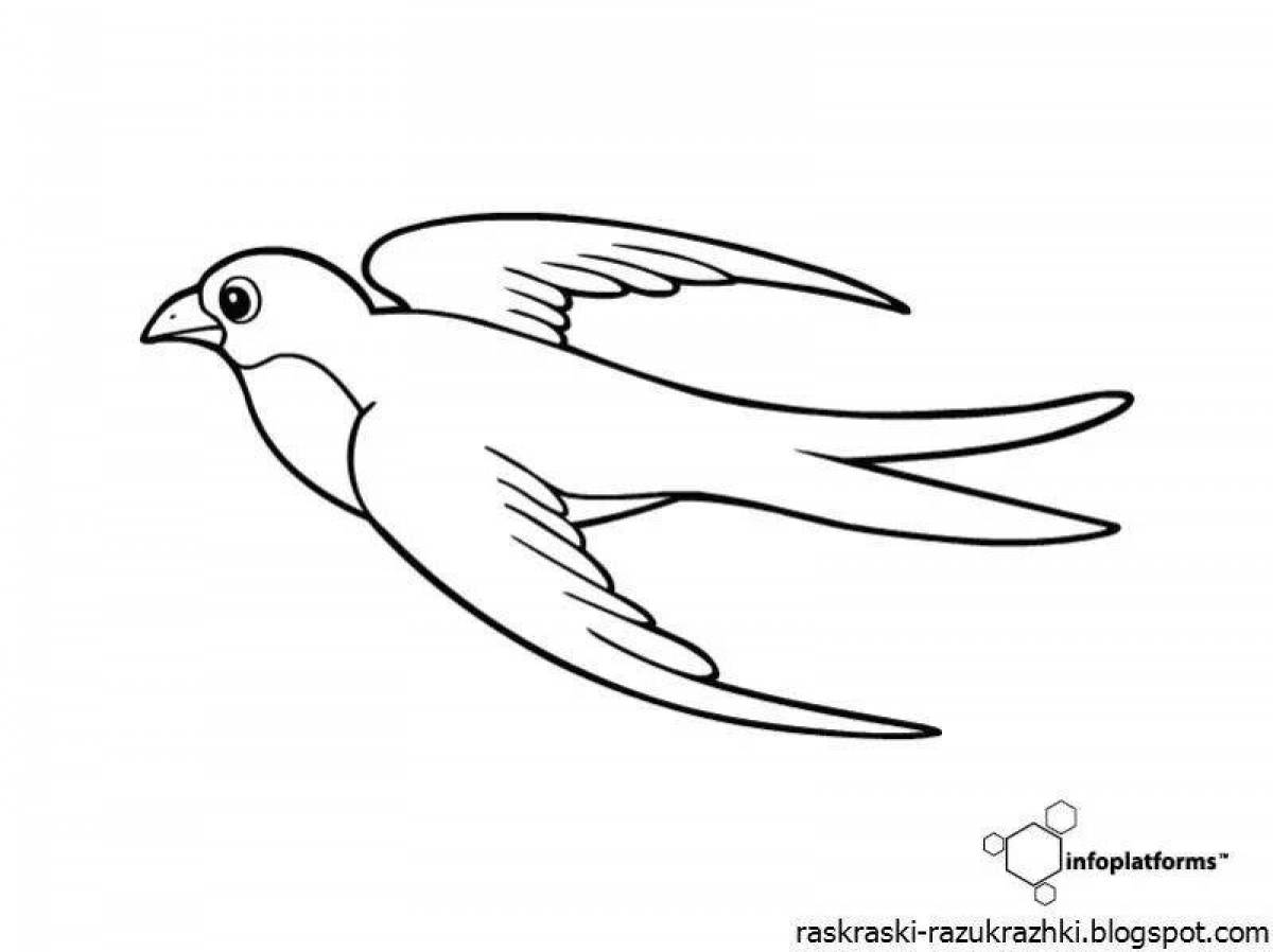 Glowing handicraft coloring page