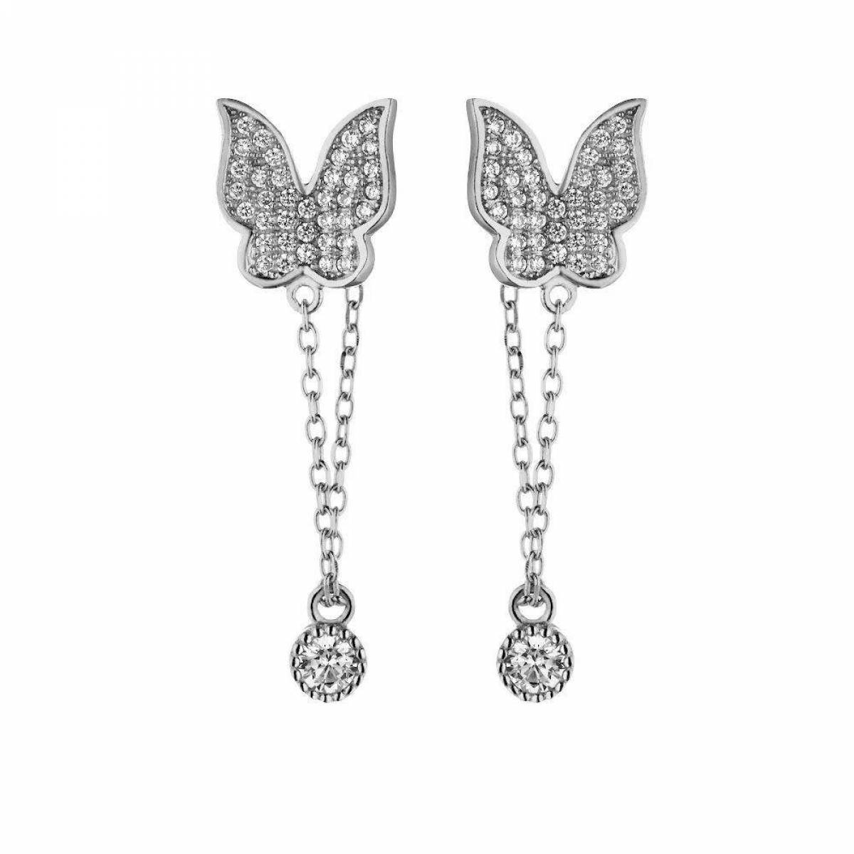 Colouring shining earrings