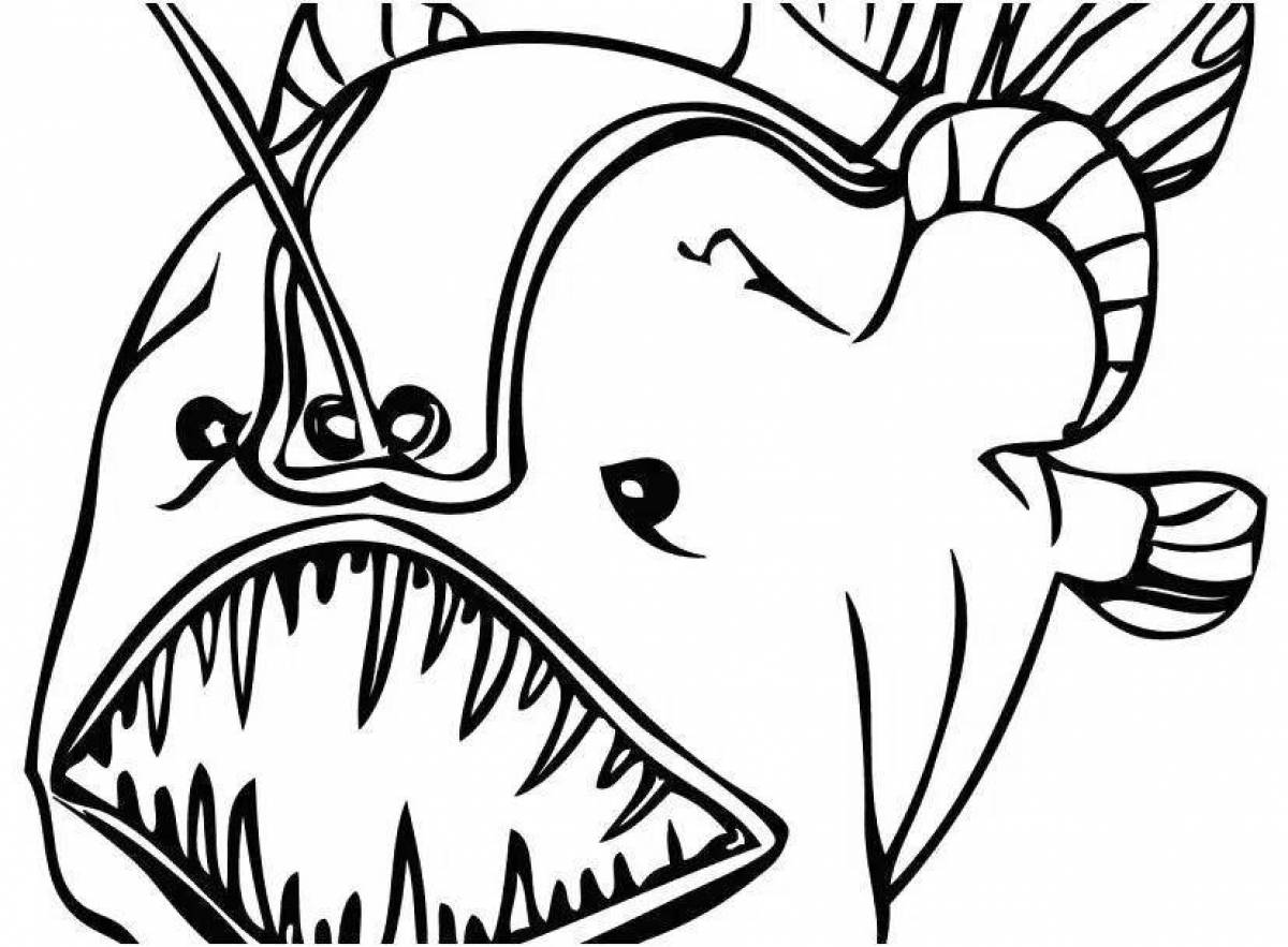 Angler's funny coloring book