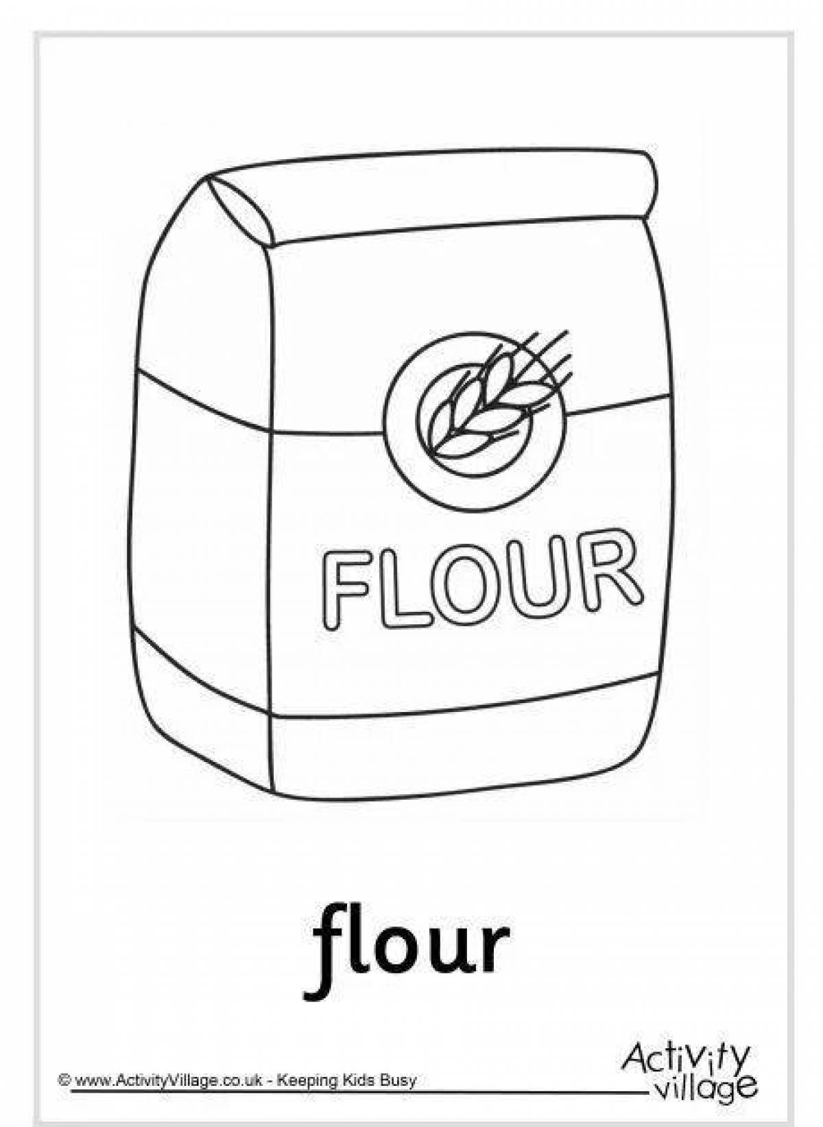 Fun coloring flour