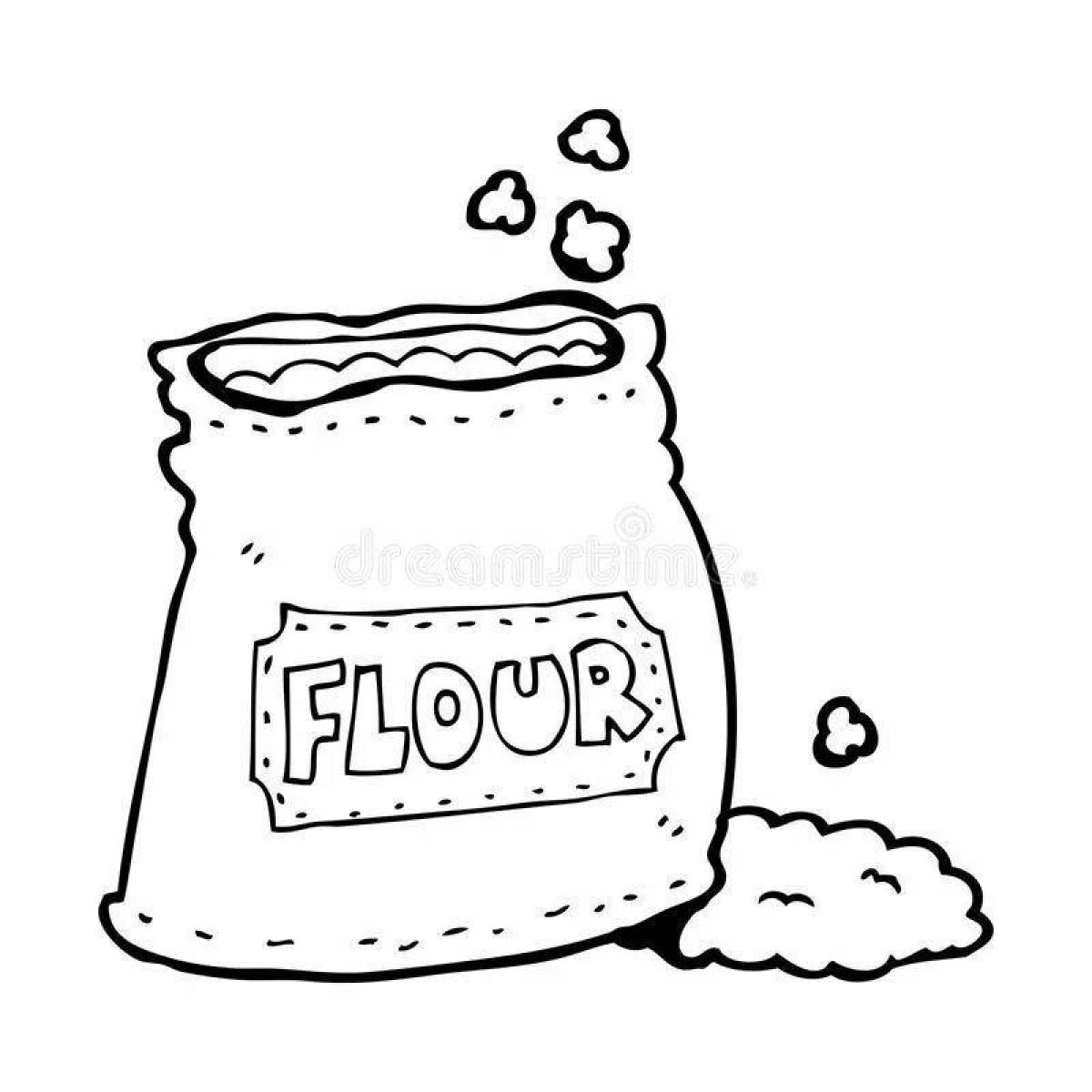 Humorous coloring flour
