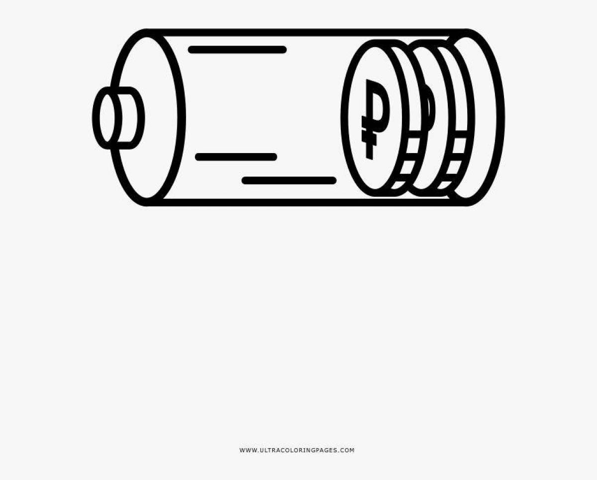 Fun battery coloring page