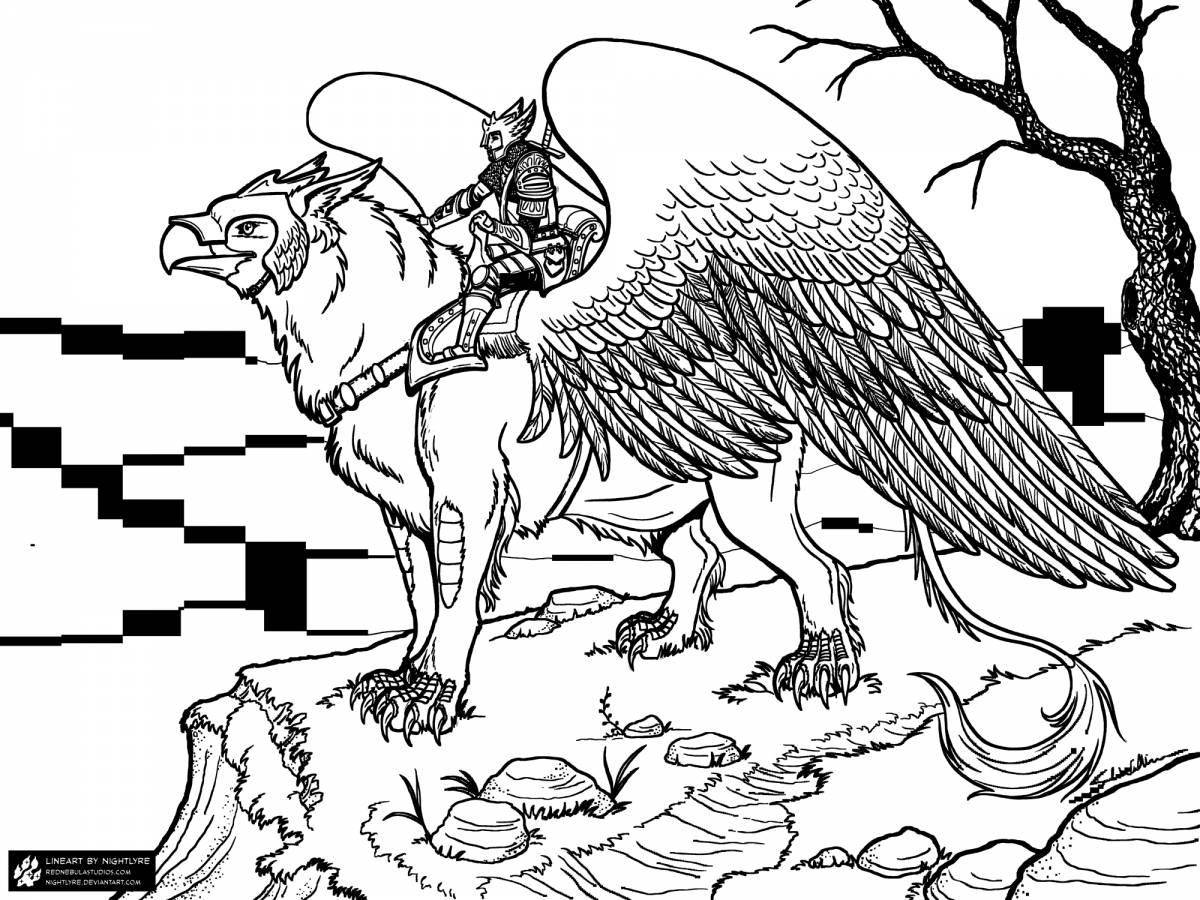 Deluxe coloring of mythical creatures