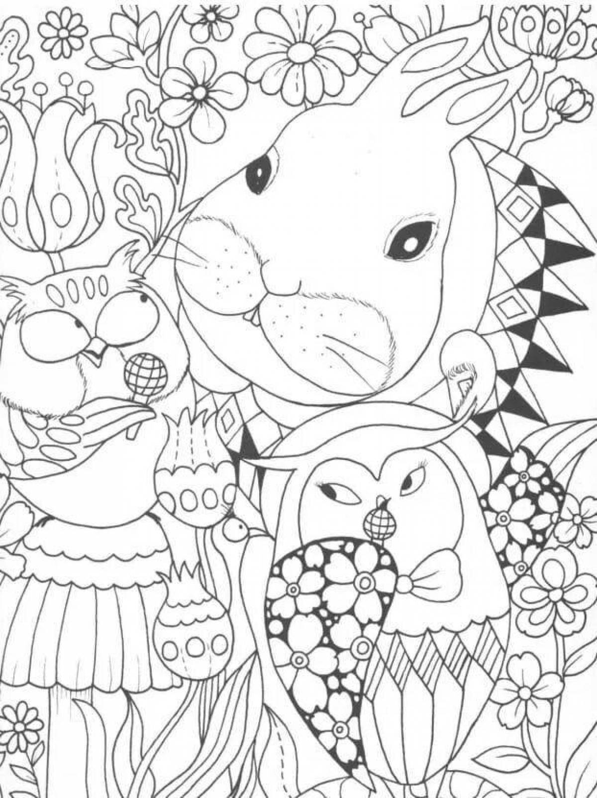 Раскраска сказочная лулу майо
