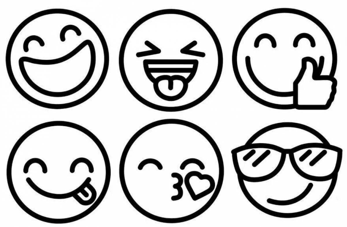 Animated emoticons coloring small