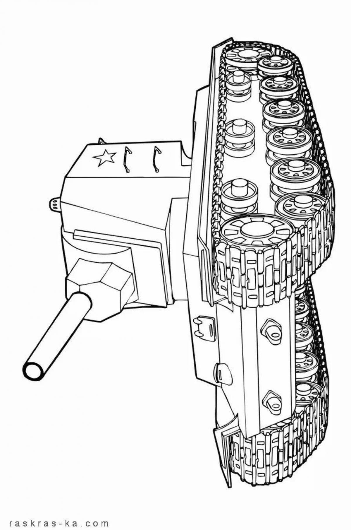 Kv2 Exquisite Tank Coloring Page