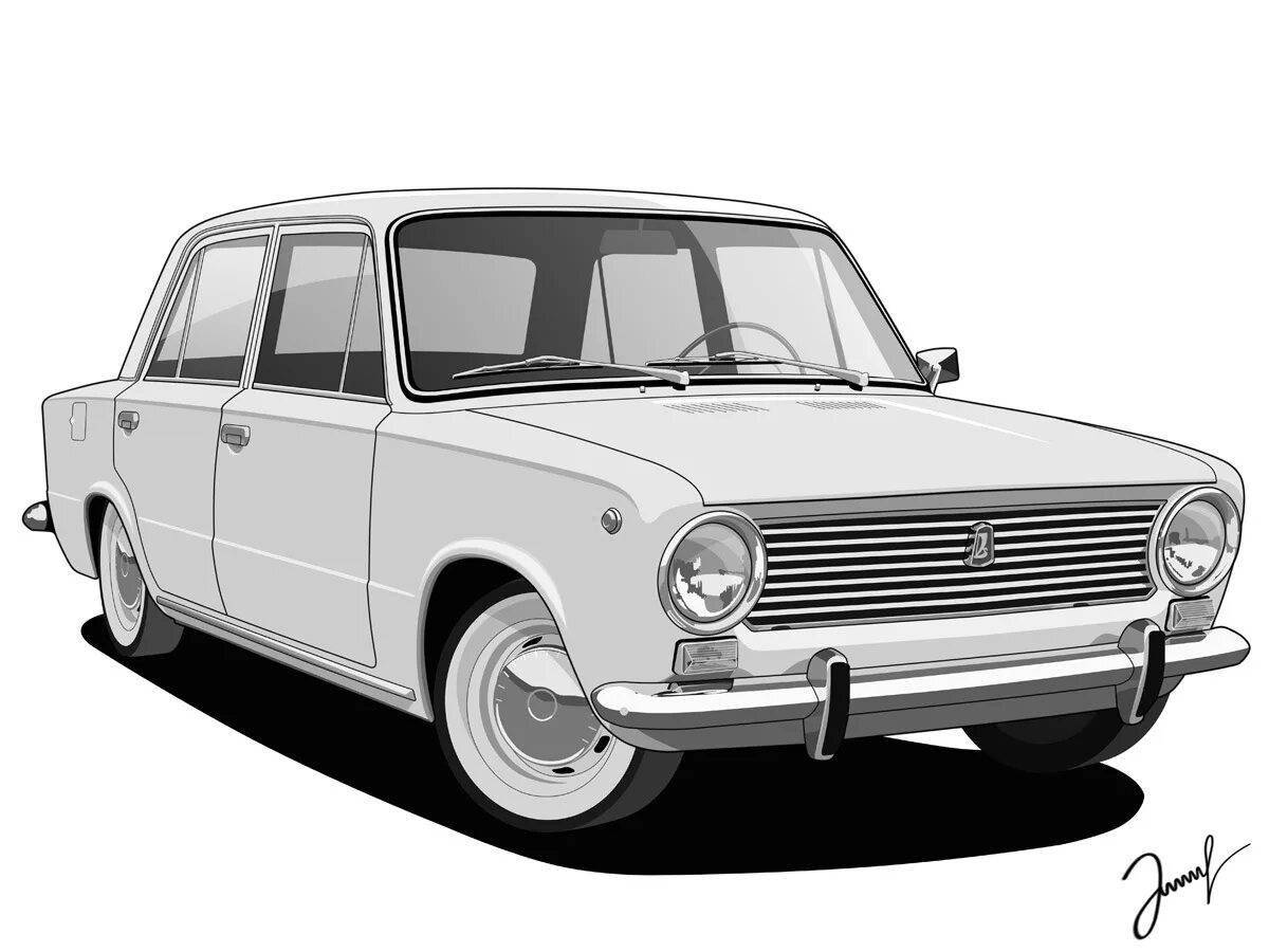 Animated penny car coloring page