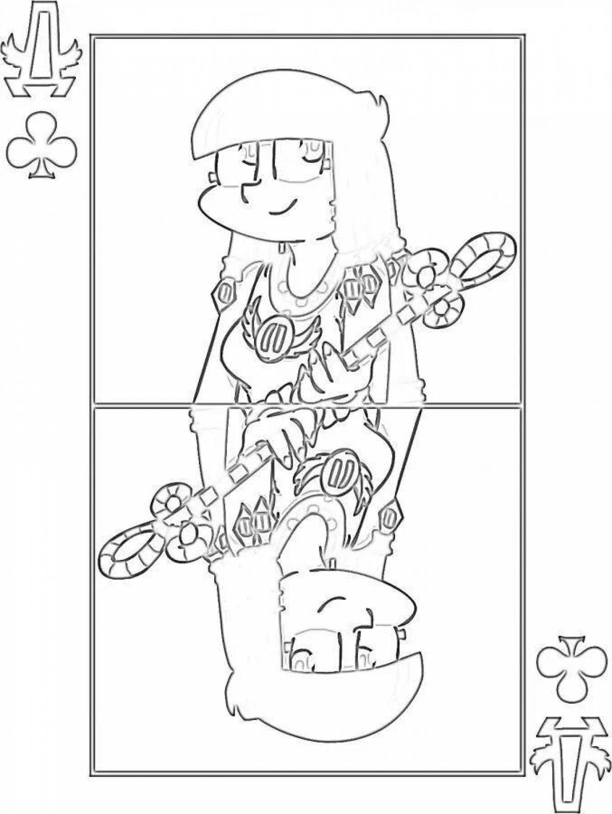 Bright 13 cards all coloring pages