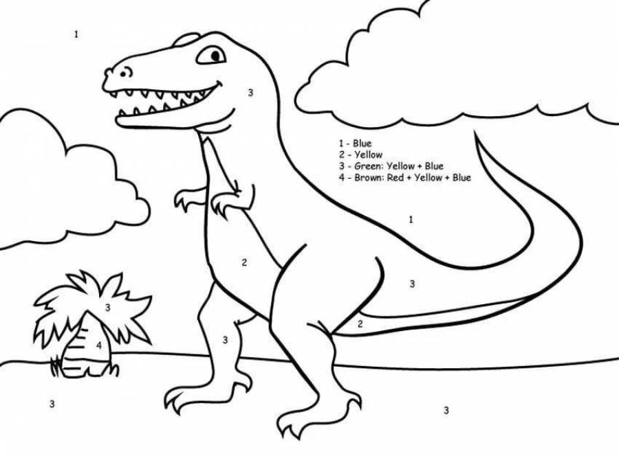 Число динозавров. Динозавры раскраска по номерам. Динозавр Джорджа раскраска. Раскраска по номерам динозавры для детей 6-7 лет. Динозавры по частям распечатать.