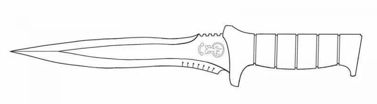 Как нарисовать нож из стендов 2
