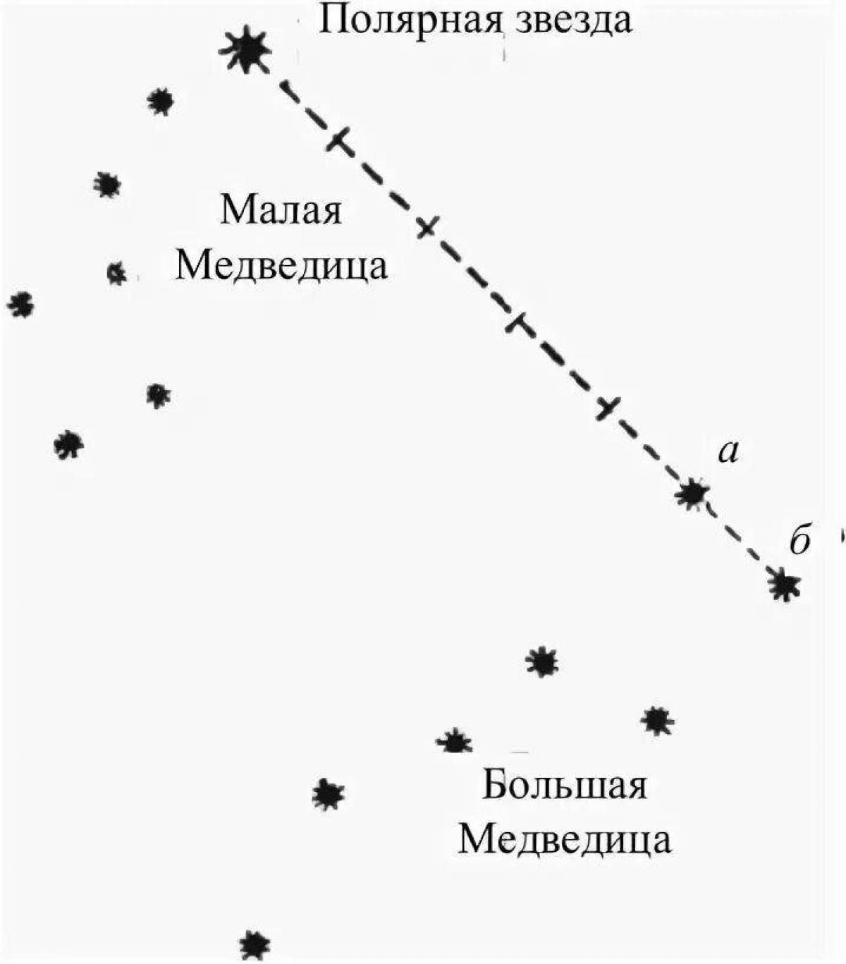 Полярная звезда рисунок